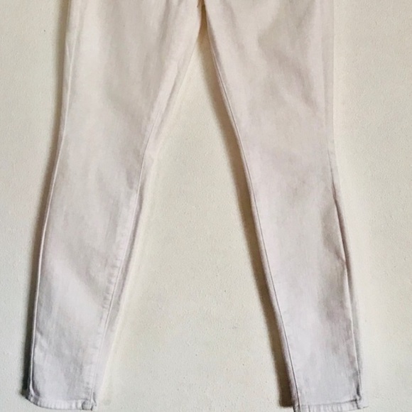 Vince White Waxed Cropped 5 Pocket Jeans - Picture 5 of 8